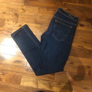 AG Adriano Goldschmied The Stilt Cigarette Leg Womens 26 Jean Dark Wash EUC